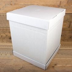 FunCakes Tortová škatuľa na poschodovú tortu pevná 37 x 37 x 45 cm