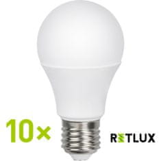 Retlux RLL 245 A60 E27 12W teplá biela, 10 ks