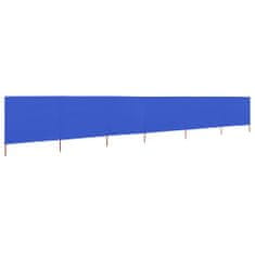 Petromila vidaXL 6-panelová zábrana proti vetru látková 800x160 cm azúrovo-modrá