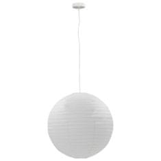 Vidaxl Závesná lampa, biela Ø60 cm E27