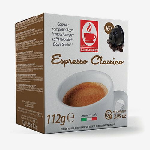 Tiziano Bonini Classico kapsule pre kávovary Dolce Gusto 16 ks