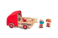 Lilliputiens drevené hasičské vozidlo a nosorožec Marius