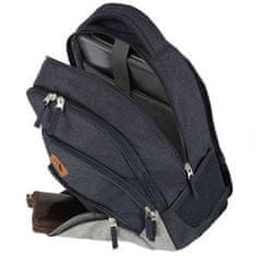 Travelite Basics Backpack Melange Navy/grey