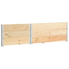 Greatstore Paletové nástavce 3 ks 100x150 cm borovicový masív