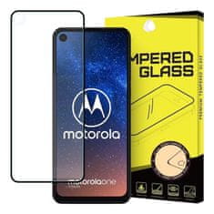 MG Full Glue Super Tough ochranné sklo na Motorola One Action / One Vision, čierne