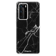 iSaprio Silikónové puzdro - Black Marble 18 pre Huawei P40 Pro