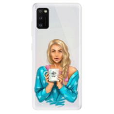 iSaprio Silikónové puzdro - Coffe Now - Blond pre Samsung Galaxy A41