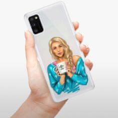 iSaprio Silikónové puzdro - Coffe Now - Blond pre Samsung Galaxy A41