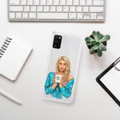 iSaprio Silikónové puzdro - Coffe Now - Blond pre Samsung Galaxy A41