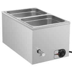 Vidaxl Ohrievač jedla Bain Marie nehrdzavejúca oceľ 1500 W GN 1/2