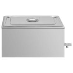 Vidaxl Ohrievač jedla Bain Marie nehrdzavejúca oceľ 1500 W GN 1/1