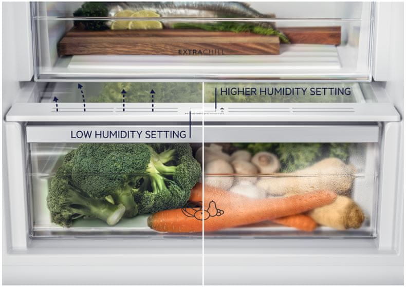 Voľne stojaca kombinovaná chladnička Electrolux LNT5MF36W0 Regulácia vlhkosti