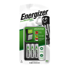 HJ Kompaktná nabíjačka batérií Energizer Maxi + 4 x batéria AA 2000mAh