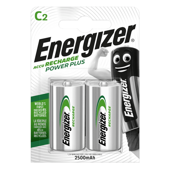 HJ Batéria HR14/C 2500mAh ENERGIZER NiMH 2ks (blister)