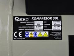 GEKO Kompresor olejový 1-piestový 2_5 kW 220 l/min vzdušník 50 litrov