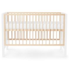 Kinderkraft Baby wooden cot MIA guardrail white