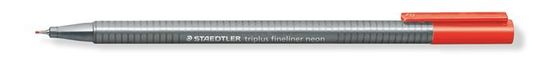 Staedtler Liner "Triplus 334", neón červená, 0,3 mm, 334-201