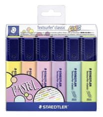 Staedtler Zvýrazňovač "Textsurfer Classic Pastel", 6 rôznych farieb, 1-5 mm 364 CWP6