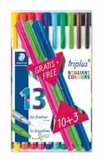 Staedtler Liner "Triplus 334 Box" set 10+3, rôzne farby, 0,3 mm 334 TB13