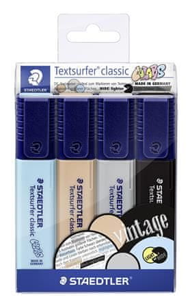 Staedtler Zvýrazňovače "Textsurfer Classic Pastel", sada 4 rôznych farieb, 1-5 mm 364 CWP4