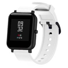 BStrap Silicone remienok na Xiaomi Amazfit GTS, white