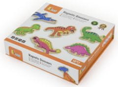 Viga Drevené magnety 20 ks dinosaury