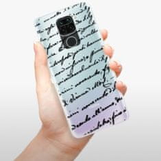 iSaprio Silikónové puzdro - Handwriting 01 - black pre Xiaomi Redmi Note 9