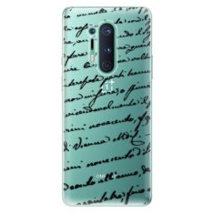 iSaprio Silikónové puzdro - Handwriting 01 - black pre OnePlus 8