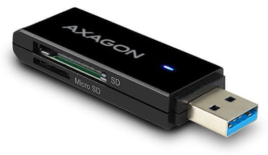 AXAGON CRE-S2N USB 3.2 čítačka SD / microSD