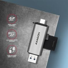 AXAGON CRE-SAC USB-C + A čítačka SD / microSD