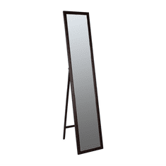 KONDELA Zrkadlo, drevený rám hnedé farby, Malkia TYP 4