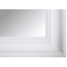 KONDELA Zrkadlo, drevený rám biele farby, MALKIA TYP 2