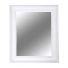 KONDELA Zrkadlo, drevený rám biele farby, MALKIA TYP 2