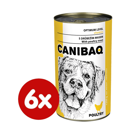 Dibaq CANIBAQ Classic hydinová 6x1250 g