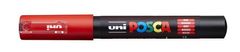 UNI Dekoračný popisovač "Posca PC-1M", červená, 0,7 - 1,0 mm, 2UPC1MP