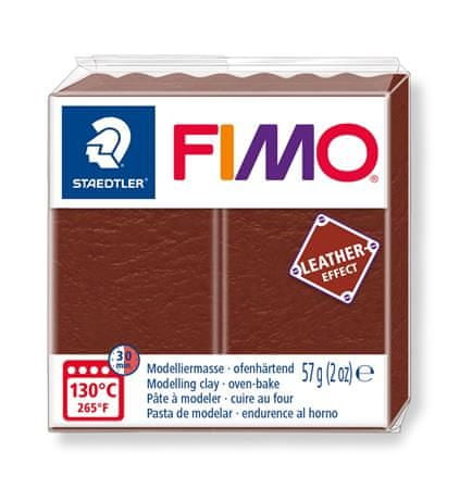 FIMO Modelovacia hmota "Leather Effect", oriešková 57 g, 8010-779