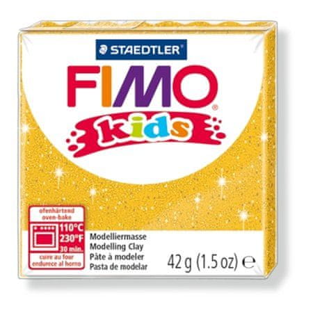 FIMO Modelovacia hmota kids 8030 42g zlatá s trblietkami, 8030-112