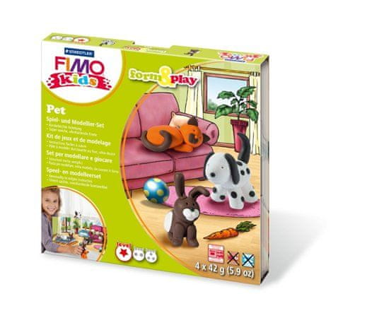 FIMO Súprava 8034 kids form & play "Pet" Maznáčikovia, 8034 02