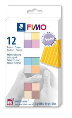 FIMO FIMO soft sada 12 farieb 25 g PASTEL