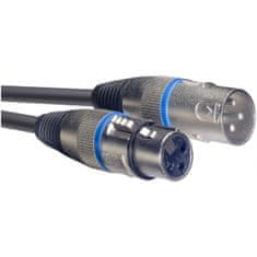 Stagg SMC10 BL, mikrofónny kábel XLR/XLR, 10m, modré krúžky