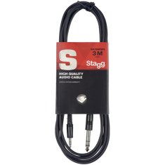 Stagg SAC3MPSBPS, káblové mini stereo JACK / stereo JACK, 3 m