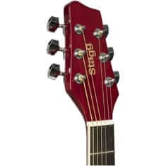 Stagg SA20D RED, akustická gitara typu Dreadnought