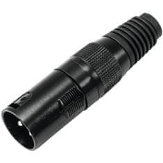 Omnitronic XLR zástrčka 3pin čierne púzdro 10x