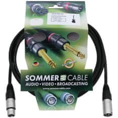 Sommer Cable SOMMER mikrofónny kábel XLR kábel 3pin 3m bk Neutrik