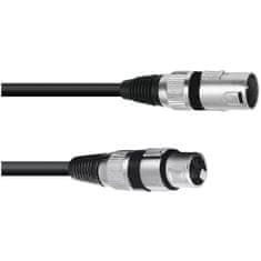 Omnitronic XLR Kábel 3-pin 0,2m bk