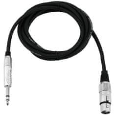 Omnitronic Kabel AXK-09 XLR samice - Jack 6,3 stereo, 0,9 m