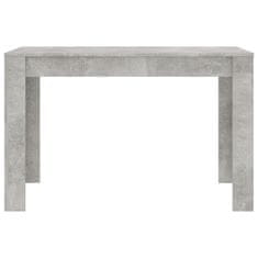 Vidaxl Jedálenský stôl betónovo-sivý 120x60x76 cm drevotrieska