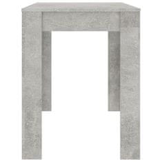 Petromila vidaXL Jedálenský stôl betónovo-sivý 120x60x76 cm drevotrieska
