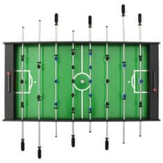 Vidaxl Skladací stolný futbal čierny 121x61x80 cm