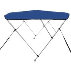 Vidaxl Strieška Bimini s 3 oblúkmi, modrá 183x160x137 cm